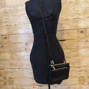 Black Apt. 9 Leather Crossbody Bag